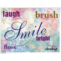 Imprinted Recall Cards Smile Pastels 4 in x 6 in 250/Pk - Imprinted Recall Cards Smile Pastels 4 in x 6 in 250/Pk - Image 1