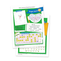 5256184 Bright Smile Fun Children's Activity Sheet 5256184, Glue pad of 100 Double Sided Sheets, W14224
