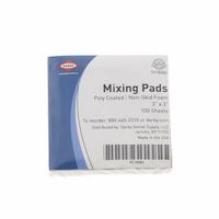 9518584 Mixing Pads Poly-Coated, 3" x 3", Non-Skid Foam, 100 Sheets