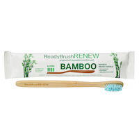 5256005 ReadyBrush RENEW Bamboo Re-Usable Bamboo Toothbrush, Full Size, RBAM-100, 144/Case
