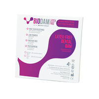5258105 Biodam Polyisoprene Dental Dam 5258105, Medium Gauge, 6" x 6", LFBIOVIO01800620, Violet, 20 Sheets/Box