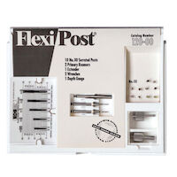 Flexi-Post Post System, Stainless Steel, Intro Kit, # 00, White thumbnail 2