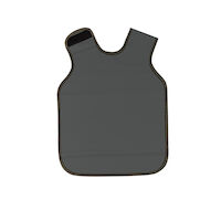 Soothe-Guard Air Lead-Free X-Ray Apron Pano-Dual Adult Grey Without Collar Ea thumbnail 2