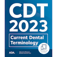 5254715 CDT 2023: Current Dental Terminology  CDT 2023 Current Dental Terminology, book with ebook and app, J023BTi