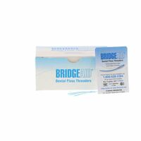 9509715 BridgeAid Dental Floss Threader Threader, 10/Envelope, 100 Envelopes/Box, TDPS