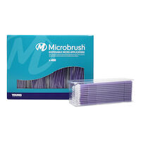 9532525 Microbrush Plus Regular, Applicators, Purple, 400/Pkg, PR400PU