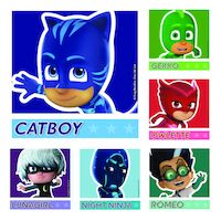 5251925 Assorted Stickers PJ Masks Stickers, 100/Roll, PS636