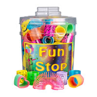 5250255 Fun Stop Canister Mix Assorted Coils, 90/Pkg.
