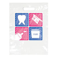 525-4755  Small Red and Blue 4 Boxes Bag, 7.5" x 9", 100/Pkg product image