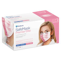 9532065 SafeMask Premier Elite Procedure Earloop Masks Pink, 50/Box, 2046