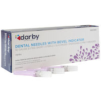 9532365 Dental Needles with Bevel Indicator Plastic Hub, Purple, 100/Box, 30 Ga Extra-Short