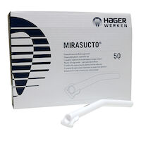 9501565 Mirasucto HVE Tips with Retractor White, Plastic, 50/Box, 254020