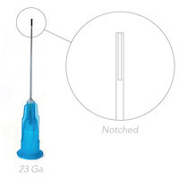 5251865 Endo Irrigation Needle Tips Notched Needle Tip, 23 Gauge, 100/Box, Blue