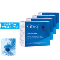 5256785 Citrisil Dental Waterline Cleaner Blue, Citrisil Waterline Maintenance Tablets, Everyday Value 4 Pack, C50-B-VAL4
