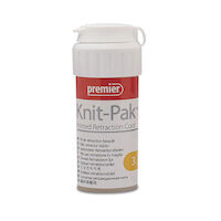 8780195 Knit-Pak Knitted Gingival Retraction Cord 3, Yellow, 100", 9007556