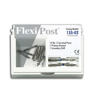 9530595 Flexi-Post Refills and Economy Refills Titanium, Size 2, Blue, 10/Pkg, 135-02