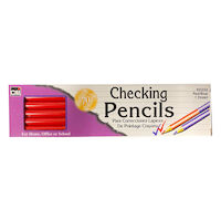 9500006 Checking Pencils Red/Blue Pencils, 12/Box, 65045