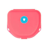 5258316 Imprinted Retainer Boxes Neon Pink, 1", 25V00S, 144/Pkg
