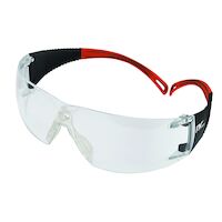 9200126 ProVision Flexiwrap Eyewear Black Frame, Orange Tips, Clear Lens, 3609OC