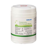 9560126 Quaternary Wipes Wipes, 6" x 6.75", 220/Can, 6000166