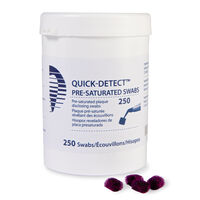 5257726 Quick-Detect Pre-Saturated Disclosing Swabs 5257726, Swab, Pre-saturaded with Plaque Disclosing Solution, 605662, 250/Jar