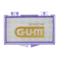 8110136 GUM Standard Ortho Kit Mint Flavored Wax, Purple Case, 24/Box, 724PD