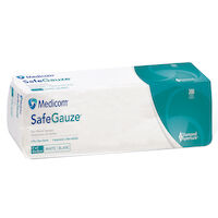 9532156 SafeGauze Premium Sponges with Diamond Aperture 4" x 4", Non-Sterile, 4-Ply, White, 2000/Case, 4544