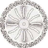 9590256 Serrated NTI Diamond Discs D365-300, Die Separating, Coarse