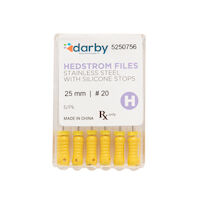 5250756 Hedstrom Files with Silicone Stops 25mm, #20, 6/Pkg.