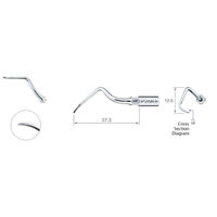9543366 Varios Perio Root Planing Tips P26R, Right Curved, Z217426