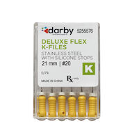5255576 Darby Deluxe Flex K Files #20, 21mm, 6/Pkg