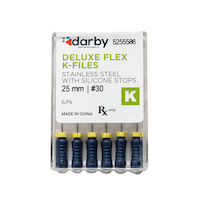 5255586 Darby Deluxe Flex K Files #30, 25mm, 6/Pkg