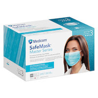 9532296 SafeMask Master Series Procedure Earloop Face Mask with Simply Soft Technology Ocean Surf, 50/Box, 2057