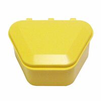 9509696 Denture Storage Boxes Yellow, 12/Pkg., 9576730