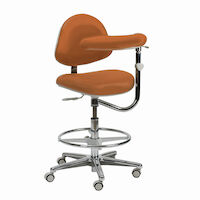 4404117 Generation Stools Assistant Stool w/Back and Body Support, Ultra Leather, 3554-201U