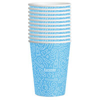 5256917 MONOART Graffiti Paper Cups 5256917, Light Blue, 21410102, 50/Pkg