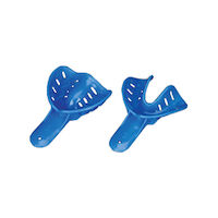 2174027 Excellent-Colors Disposable Impression Trays #3, Child Large Lower, Blue, 50/Bag, ITO-3L-50