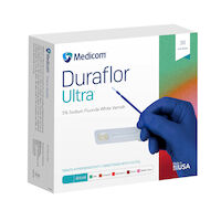 5250727 Duraflor Ultra White 5 Percent Sodium Fluoride Varnish Bubble Gum, 0.4 ml, 30/Box, 1016-BG30
