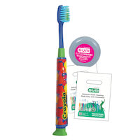 5256337 GUM Kids PT Pack, GUM Crayola Deep Clean Kids Toothbrush 5256337, Kit, KIT234P