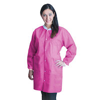 5251537 FiTMe Lab Jackets and Coats Coat, Large, 10/Bag, Raspberry Pink, UGC-6609-L
