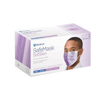 5250057 SafeMask Sof Skin Procedure Earloop Masks Lavender, ATSM Level 3, 50/Box, 2089
