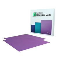 5258357 Hygenic FR Non-Latex Dental Dam Purple, 6" x 6", 15482, 30/Pkg