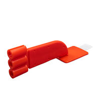 5258557 EzAim ComforTab Adhesive Cushioned Sensor Holders Bitewing, 131124, Red, 50/Pkg