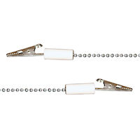9501757 Bib Clips Chain, 14", White, 3/Bag