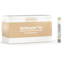 8200967 Carbocaine (Cook-Waite) Carbocaine 3% without vasoconstrictor, 50/Box, 99171