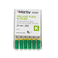 5255587 Darby Deluxe Flex K Files #35, 25mm, 6/Pkg