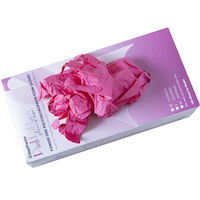 3051197 Pink Ribbon Polychloroprene PF Gloves Medium, 100/Box, 431043