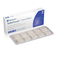 9532308 SafeGauze HemoStat Topical Hemostatic Dressing 0.75" x 0.75", White, 20/Box, 4900-STAT