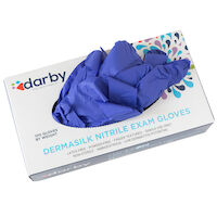 5252018 HandsOn Dermasilk Nitrile Powder-Free Gloves Small, 100/Box