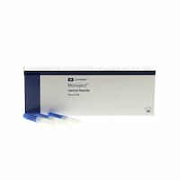 8871418 Monoject Dental Needles 30 Ga X-Short, Blue w/White Cap, 100/Box, 400173